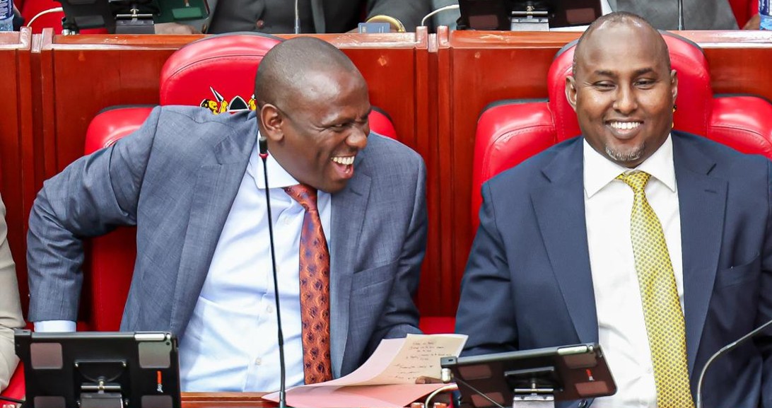 MPs fire back at Controller of Budget and Auditor General with corruption allegations - National Assembly Majority Leader Kimani Ichung'wah (left) and Minority Leader Junet Mohammed. (Photo: National Assembly KE)