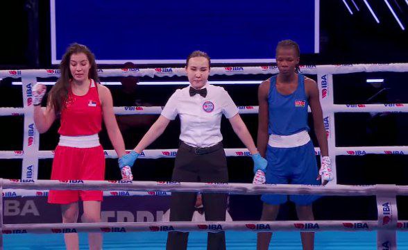 Kenya’s woes continue as Chege, Akinyi exit 2025 IBA Women’s World Championships - Kenyan boxer Lencer Akinyi (blue) standing with Cuban referee
Wilfredo Vazquez Calro and Serbian boxer Dragana Jovanovic after their
Round of 16 flyweight bout during the 2025 IBA Women's World Boxing
Championships in Nis, Serbia, on March 12, 2025.
