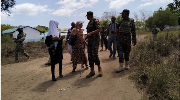 Tension as Al-Shabaab insurgents storm Mangai village in Boni Forest, preach to locals - Security agents during a tour of Mangai in Lamu's Boni Forest in 2023. At least 150 heavily armed suspected Al-Shabaab militants raided Mangai village on March 15, 2025 and preached locals for 30 minutes. (Photo: Farhiya Hussein)