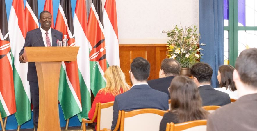 Kenya and Hungary seal key deals on education, agriculture, energy cooperation - Foreign and Diaspora Affairs CS Musalia Mudavadi speaks at the Hungarian Diplomatic Academy in Budapest on March 11, 2025. (Photo: X/ Musalia Mudavadi)