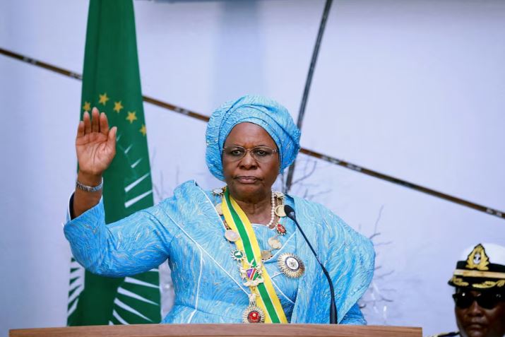 Netumbo Nandi-Ndaitwah sworn in as Namibia’s first female president - Namibia's first female President, Netumbo Nandi-Ndaitwah gestures during her inauguration at the State House in Windhoek, Namibia, March 21, 2025. (Photo: REUTERS)