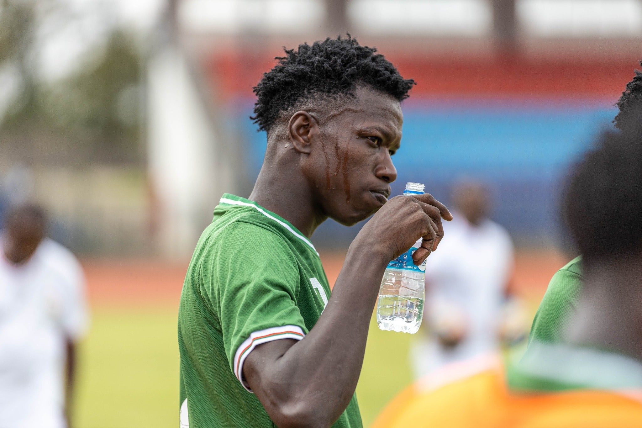 Sofapaka’s Edward Omondi eyes final squad spot after first National team call-up - Edward Omondi in his first Harambee Stars training session (C) FKF Media