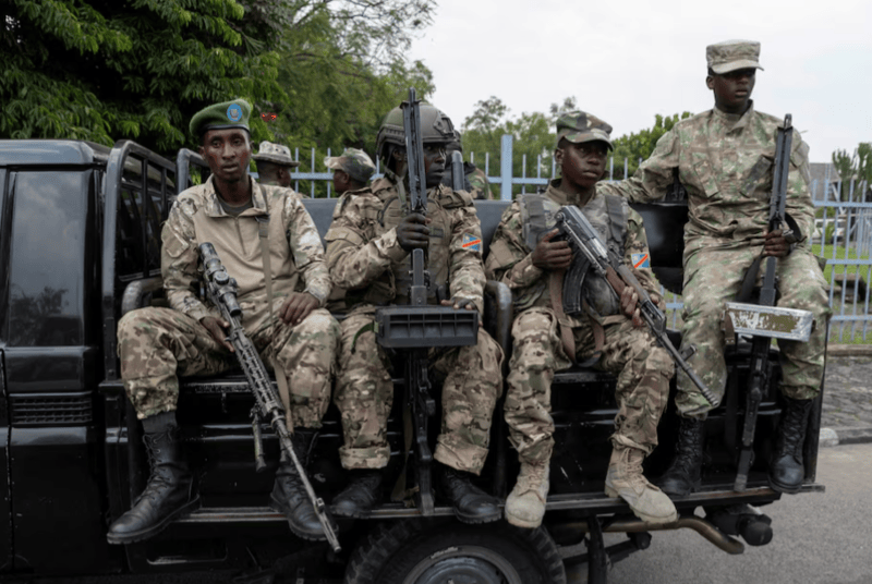 Congo, M23 rebels to begin direct peace talks on March 18, Angola says - M23 rebels sit on a truck during the escort of captured FDLR members (not pictured) to Rwanda for repatriation, at the Goma-Gisenyi Grande Barrier border crossing, March 1, 2025. (Photo: REUTERS)