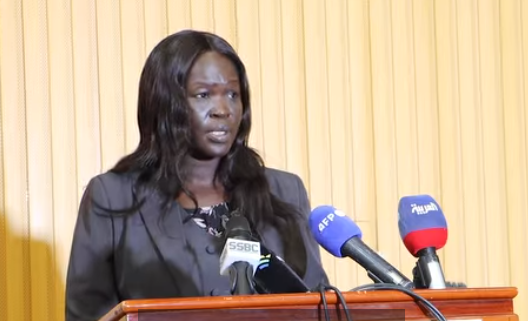 South Sudan slams travel advisories from US, Britain - Apuk A. Mayen, spokesperson for South Sudan's Ministry of Foreign Affairs and International Cooperation. (Screengrab)