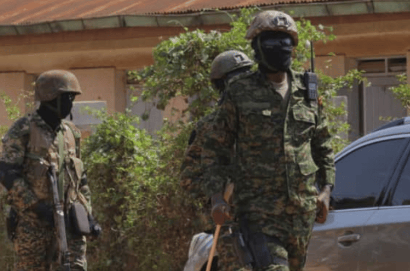 General Muhoozi defends masked security forces, citing global practice - Uganda security forces in Kawempe North.