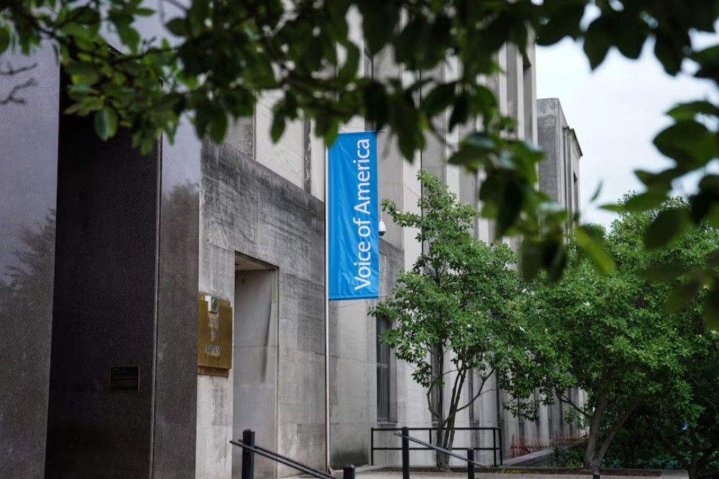 Voice of America staff put on leave after Trump directive - A view of the exterior of the U.S. Agency for Global Media building, where government funded media company Voice of America is based, in Washington, D.C., U.S., June 14, 2022. (Photo: REUTERS/Sarah Silbiger) 