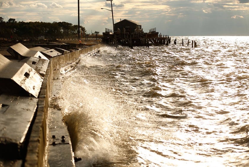 Unexpected sea level rises in 2024 raise concern among scientists - Tiny Saxis, Virginia, population 240, was unable to cover its share of the cost of breakwaters that would have slowed the sea’s inundation of the town. (Photo: REUTERS/Kevin Lamarque)