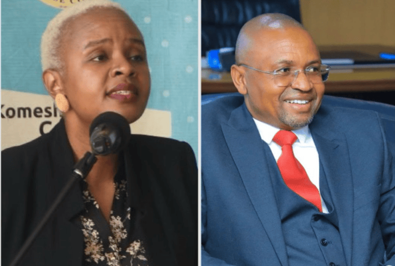 Ex-Health CAS Mwangangi, Isingira among 12 candidates shortlisted for SHA chief executive job - Former Health Chief Administrative Secretary Mercy Mwangangi and acting Social Health Authority (SHA) CEO Robert Ingasira.