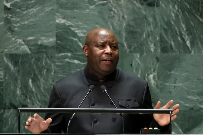 Rwanda planning to attack Burundi, claims President Ndayishimiye - Burundi President Evariste Ndayishimiye addresses the 78th Session of the U.N. General Assembly in New York City, U.S., September 21, 2023. (Photo: REUTERS/Brendan McDermid)