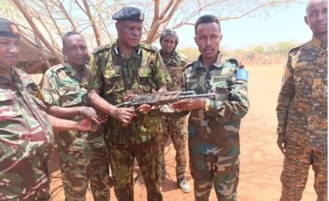 Somalia returns firearms stolen in deadly Mandera attack that left Kenyan officer dead - Authorities in Somalia have returned two firearms that were taken during an attack at the Kenya-Somalia border that left a Kenyan police officer dead.