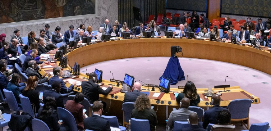 UN Security Council renews weapons and financing sanctions against Al-Shabaab - A UN Security Council meeting. The Council has extended sanctions on the Somali militant group Al-Shabaab, restricting its access to weapons. (Photo: United Nations)