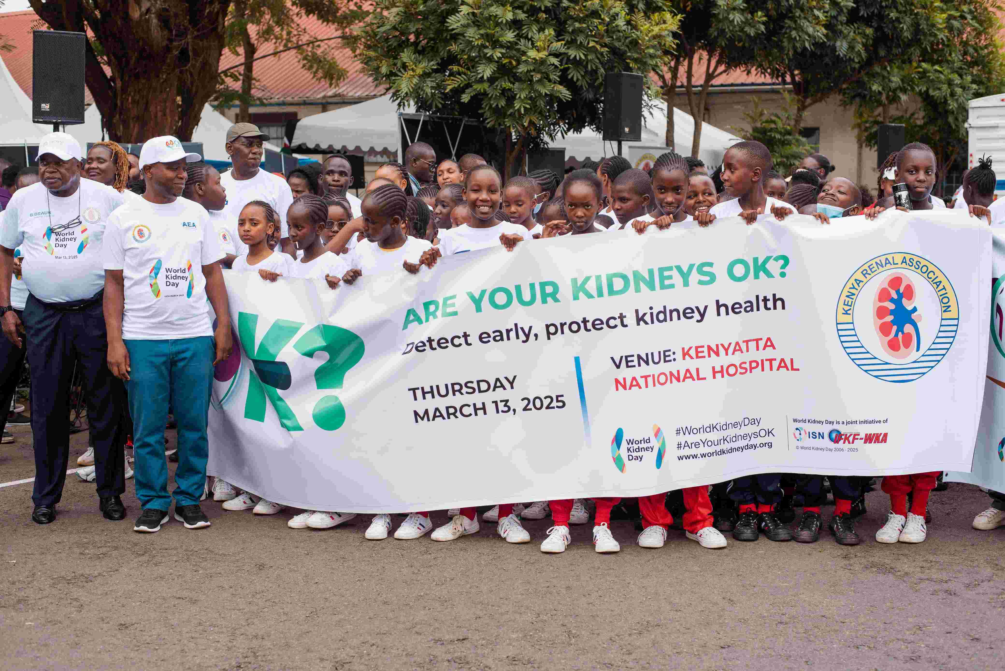 The link between diabetes, kidney disease and high blood pressure - Children commemorating The World Kidney Day at The Kenyatta National Hospital in Nairobi on March 13, 2025. (Photo: Barack Oduor)