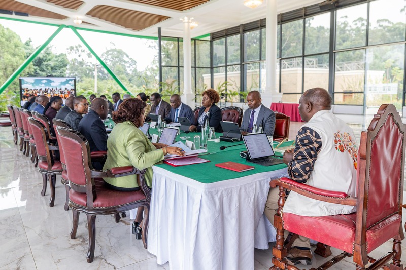 State House, NIS among 18 agencies overspending taxpayer’s money despite austerity measures - President William Ruto chairs cabinet meeting at State House, Nairobi on March 11, 2025. (PCS)