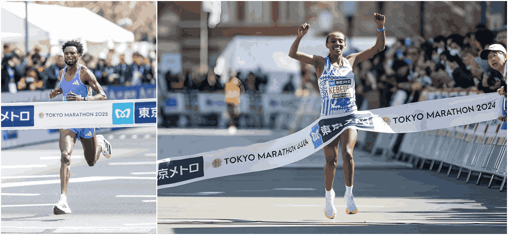 Ethiopians dominate 2025 Tokyo Marathon as Benson Kipruto finishes sixth - Ethiopia's Tadese Takele and Sutume Kebede won the 2025 Tokyo men’s and women’s marathon, respectively. (Photo: Courtesy).