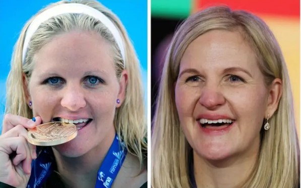 Former Zimbabwean swimmer Kirsty Coventry elected first female and African president in IOC history - FILE PHOTO: Gold medallist Kirsty Coventry of Zimbabwe celebrates on the podium after setting a world record in the women's 200m backstroke swimming final at the World Championships in Rome August 1, 2009 and Kirsty Coventry reacts as she is elected the new president of the International Olympic Committee (IOC) in Costa Navarino, Pylos, Greece – March 20, 2025, in this combination picture. (Photo/REUTERS)