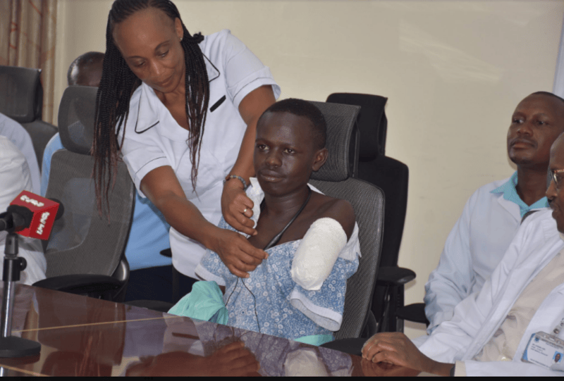 Amputee feels missing hand again after groundbreaking surgery at Kenyatta National Hospital