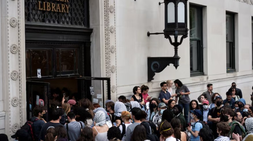 Columbia University suspends more than 65 students over library occupation