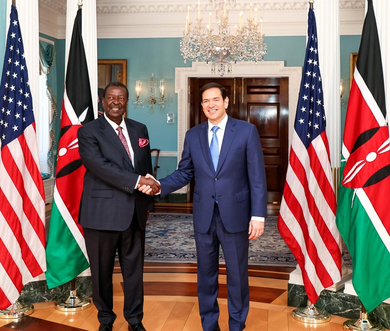 Mudavadi meets US top diplomat Marco Rubio in Washington, days after China visit