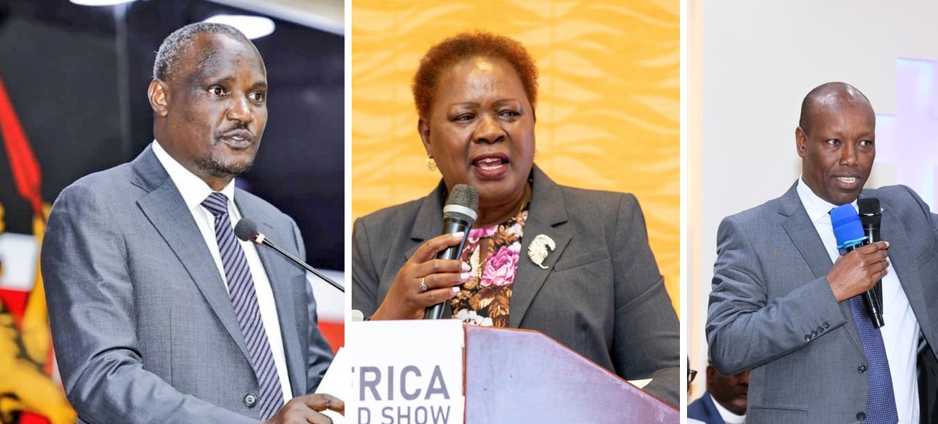 Senate threatens censure motions against CSs Mbadi, Wahome, Kinyanjui over snubbed summons - From left: Treasury CS John Mbadi, Lands CS Alice Wahome, and Trade CS Lee Kinyanjui. They have been accused of ignoring Senate summons. (Photos: Courtesy)