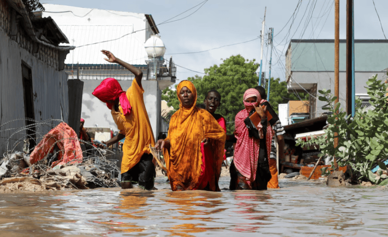 Seven dead, houses submerged as heavy rains cause severe flooding in Mogadishu