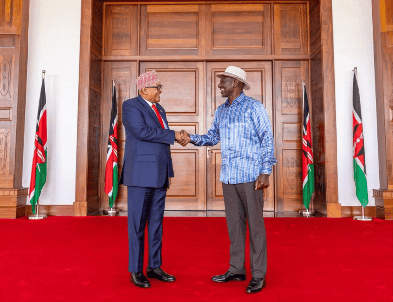 Presidents Abdirahman, Ruto meet at State House for trade, security and youth empowerment talks