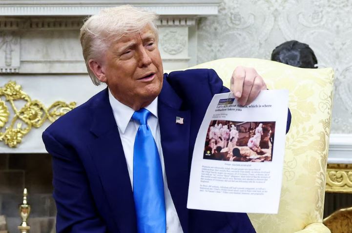 Trump's image of dead 'white farmers' came from Reuters footage in Congo, not South Africa
