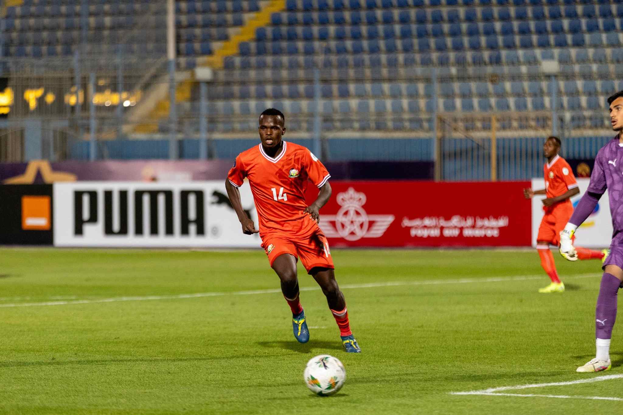 Ouma wears No. 14 with pride as he channels idol Olunga at U20 AFCON