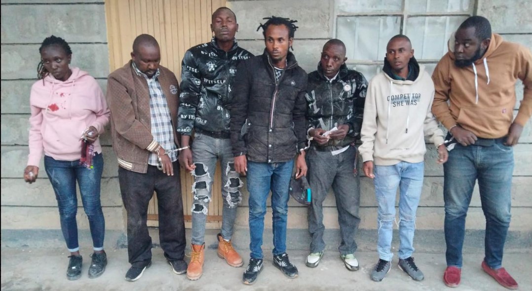 Seven suspects in Naivasha gang busted with toy pistol used in robberies
