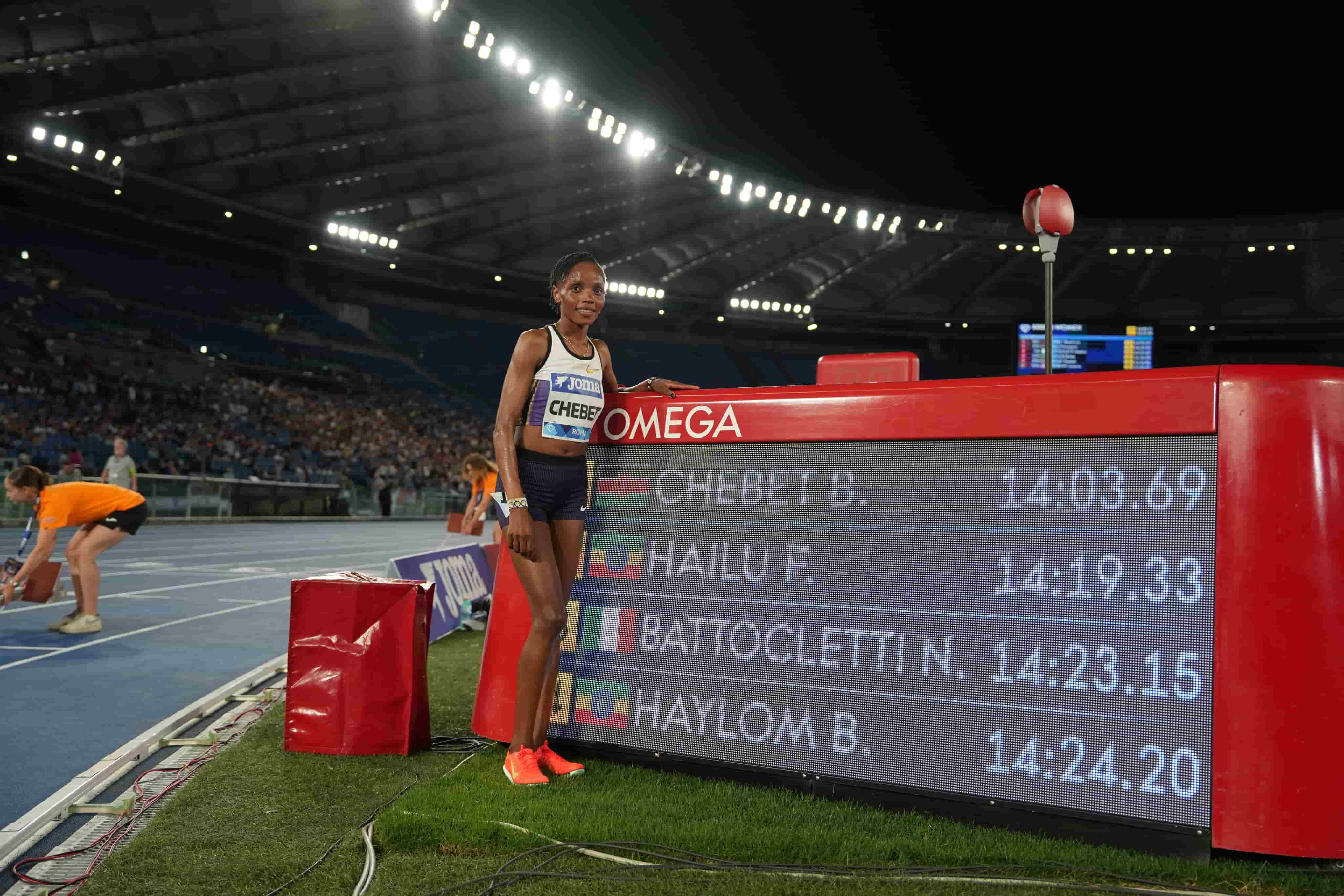 Chebet shines, Cheruiyot bounces back as Omanyala battles in Rome Diamond League
