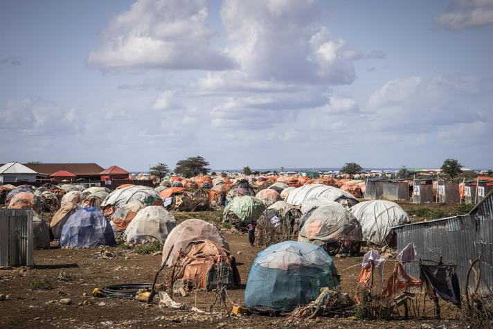 Somalia’s youngest at risk as nutrition clinics shut - An IDP settlement on the outskirts of Baidoa, Somalia. (Photo: Ed Ram/Concern Worldwide)