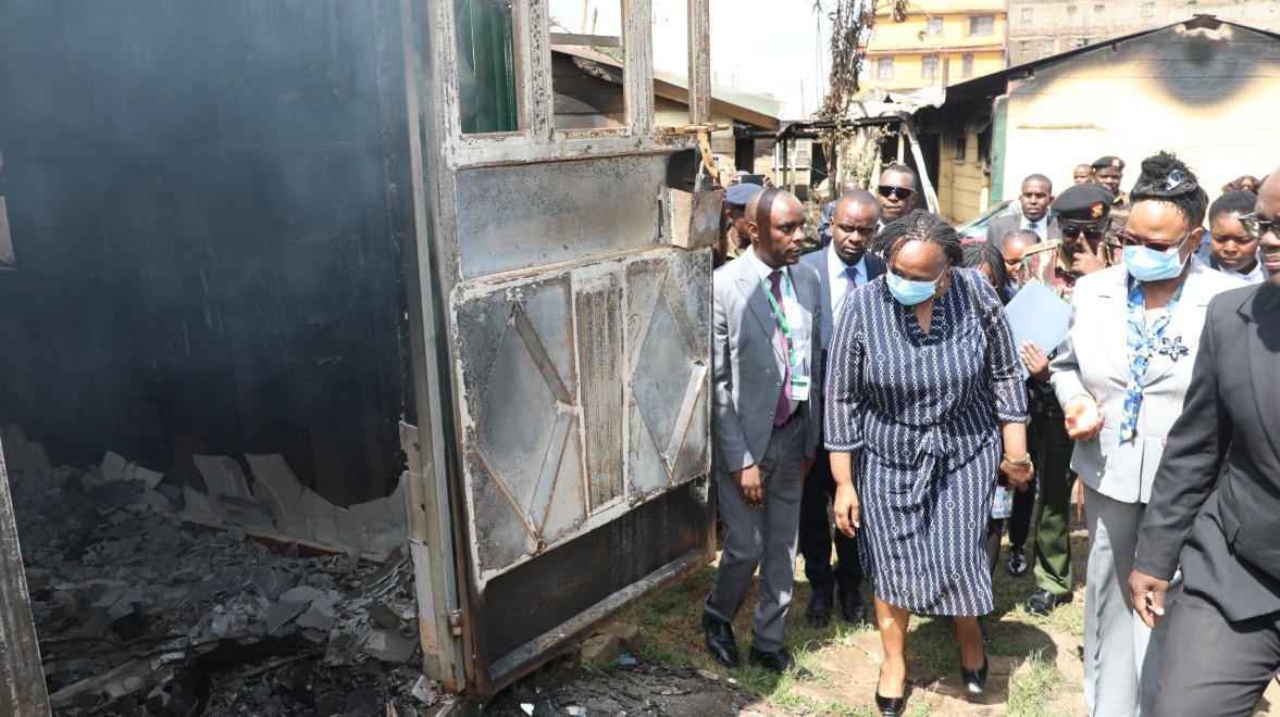 CJ Koome condemns Kikuyu court arson as terrorism, says attacks undermine rule of law