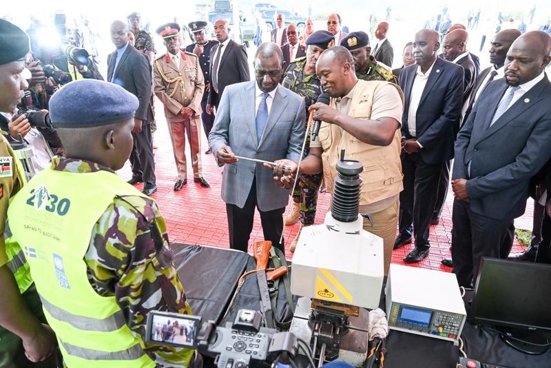 President Ruto destroys 6,000 illegal firearms recovered by security agencies since 2022