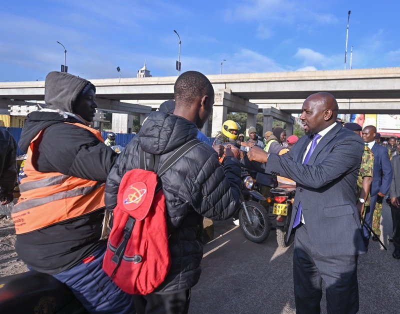 CS Murkomen meets Kenyans, police in surprise CBD walk during Gen Z protests