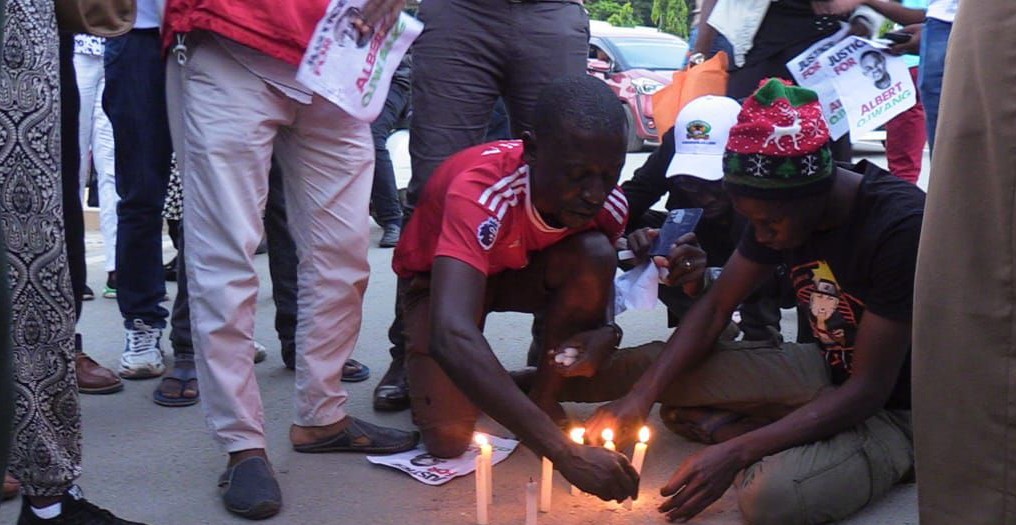 ‘No justice, no teaching’: Kilifi teachers warn of disruptions over Ojwang’s death - Teachers hold a candlelight vigil in Malindi demanding justice for their colleague, Albert Ojwang, who died in police custody. (Photo: Farhiya Hussein)