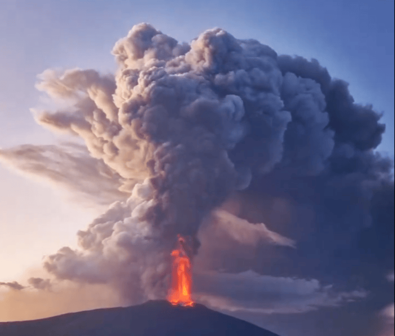 Europe’s most active volcano, Mt Etna, erupts again in Sicily