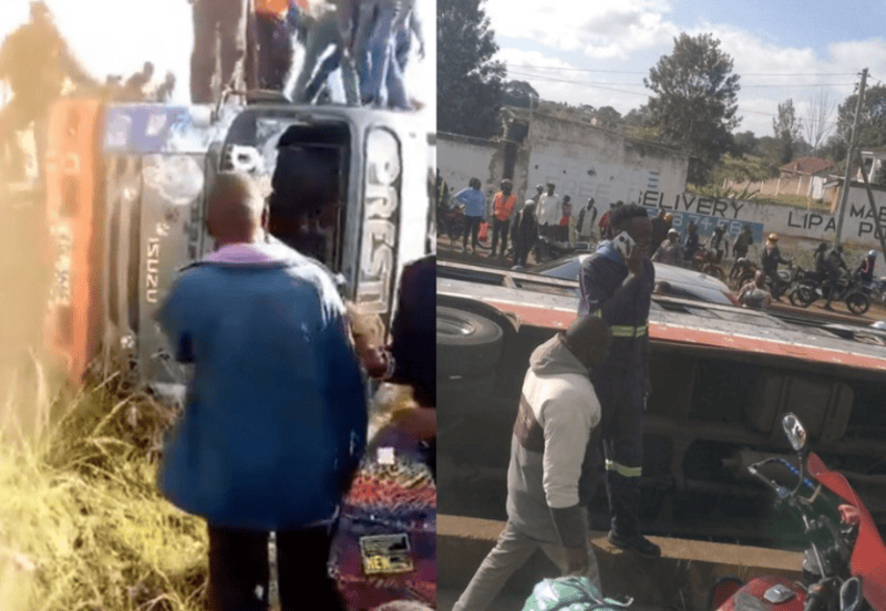Two injured as Super Metro bus collides with lorry on Juja Road