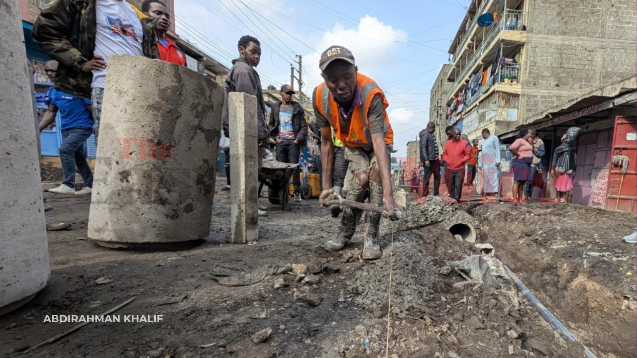 Construction begins on 18th Street, Eastleigh’s last untarmacked road, easing access to Kiambiu