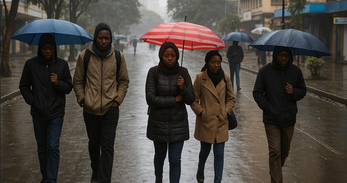 Cold mornings, heavy rains and gusty winds to sweep across Kenya this week, warns weatherman