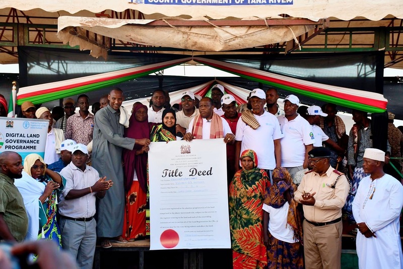 Celebrations as Wayu Daba community in Tana River receive title deed for communal land