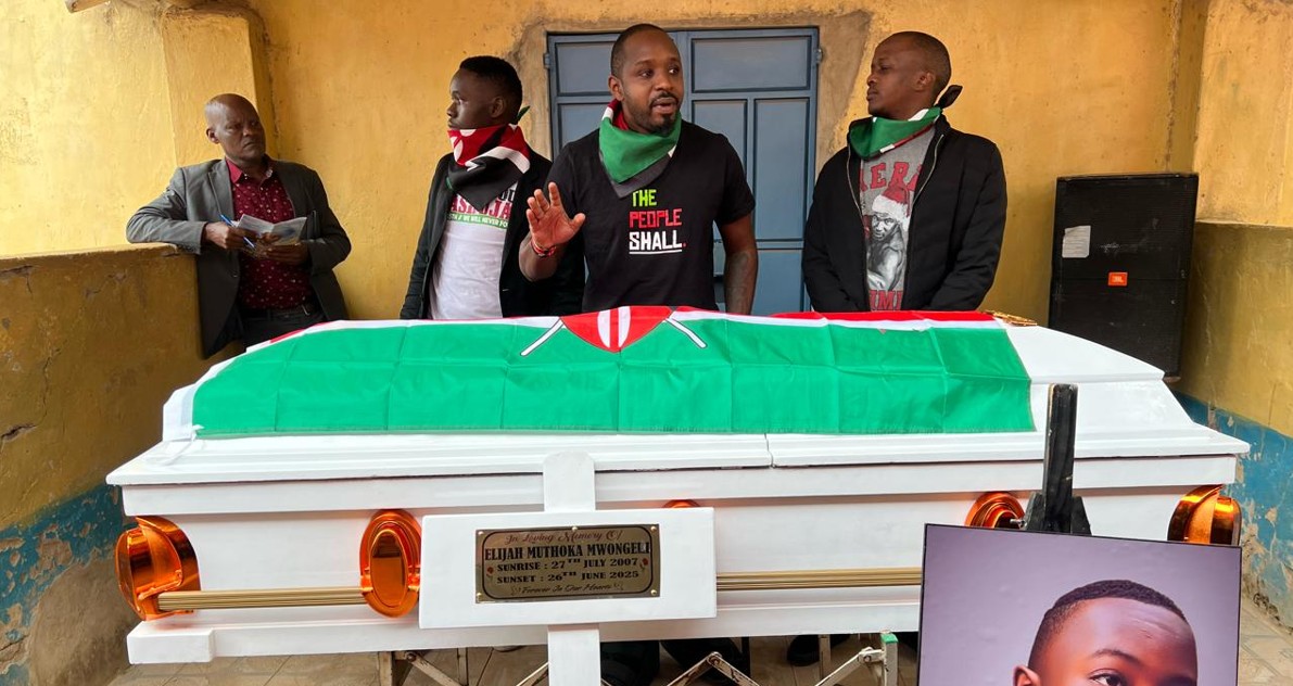 Teen protester Elijah Mwongeli laid to rest as Kenyans demand justice over police killings