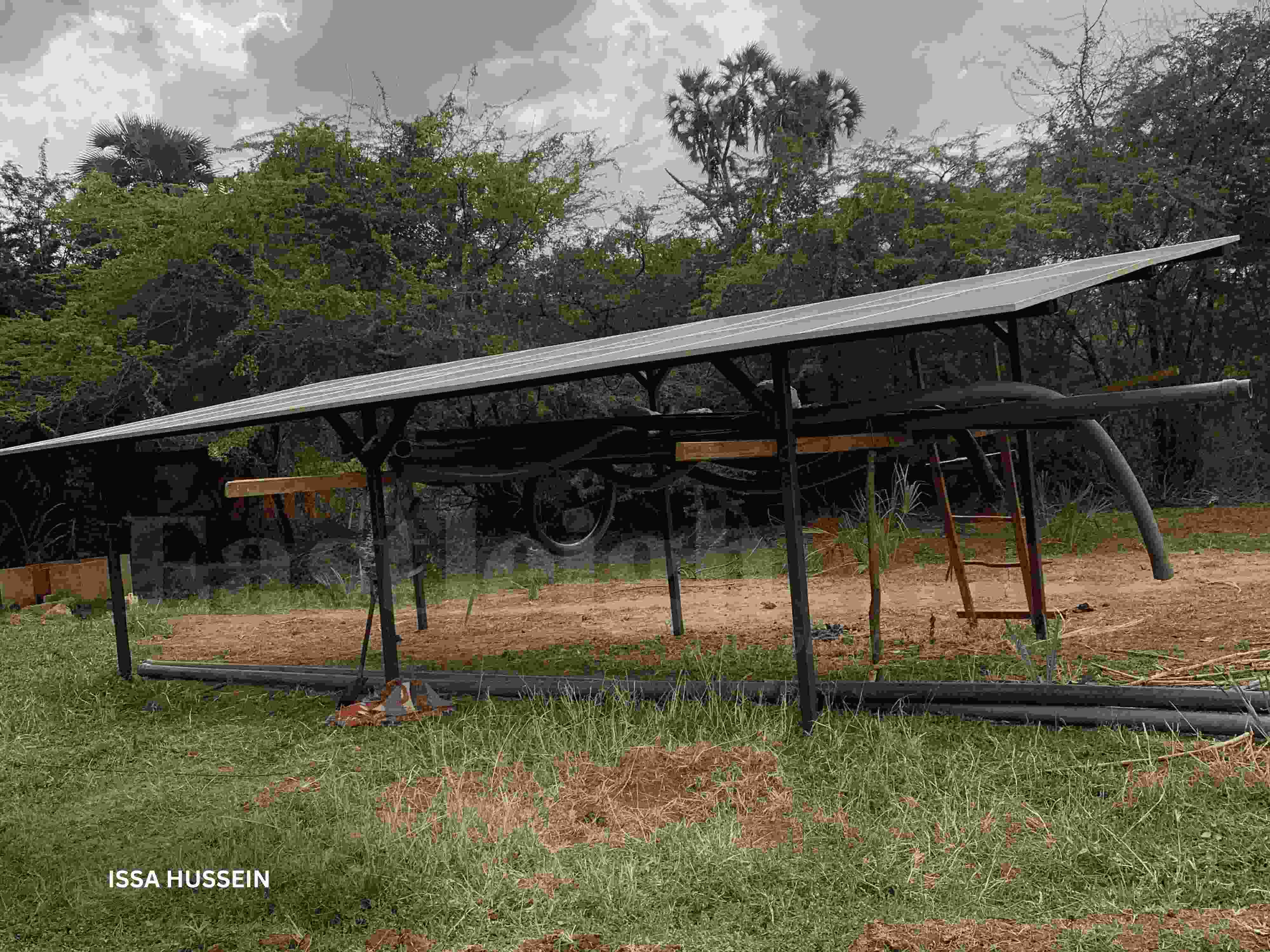 Recurrent floods stall Garissa’s solar farming revolution - Solar unit at a farm in Garissa. (Photo: Issa Hussein)