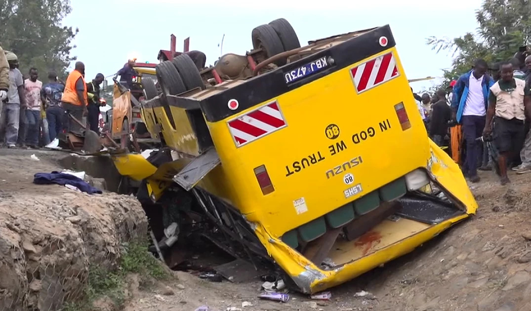 21 people dead after school bus ferrying mourners rolls in Kisumu