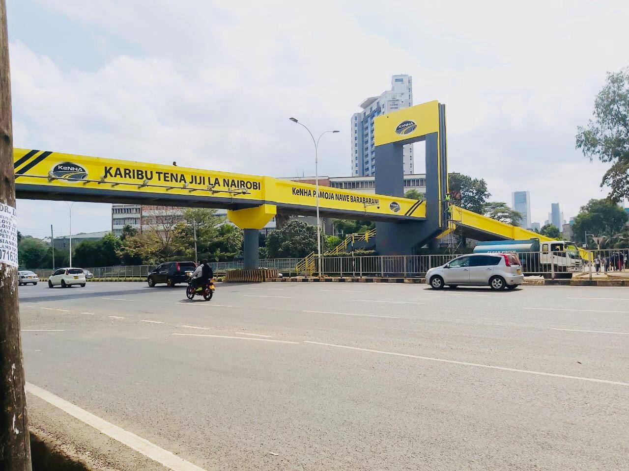 KeNHA warns against hazardous pedestrian crossings under footbridges