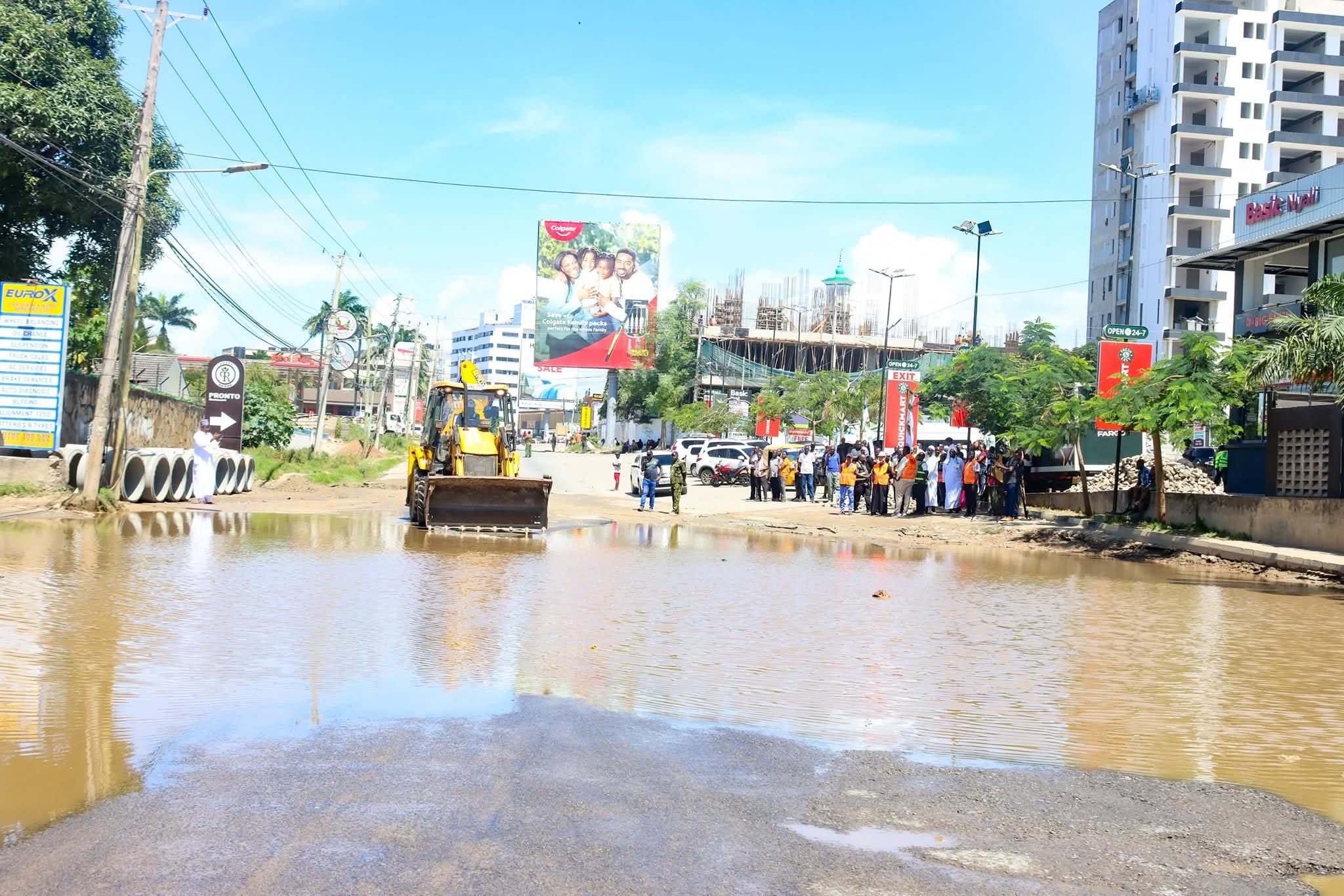 Authorities announce diversions after closure of section of Mombasa Links Road as major drainage project begins