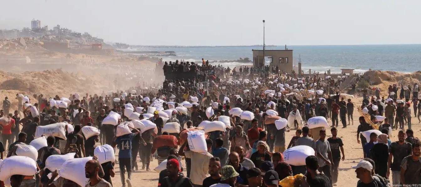 Israeli airstrikes kill 40 in Gaza, including 10 seeking aid, as starvation deaths rise