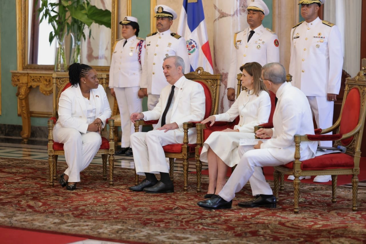 Kenya's envoy to Dominican Republic Mwenda Karisa presents credentials to President Luis Abinader