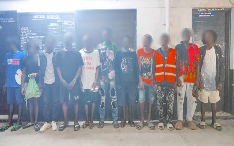 20 arrested in Malindi crackdown on criminal gangs and drug networks
