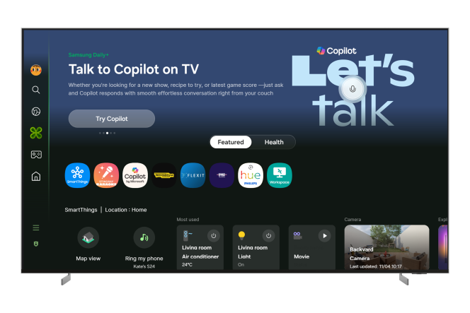 AI on TVs: Samsung brings Microsoft Copilot to 2025 TVs and monitors