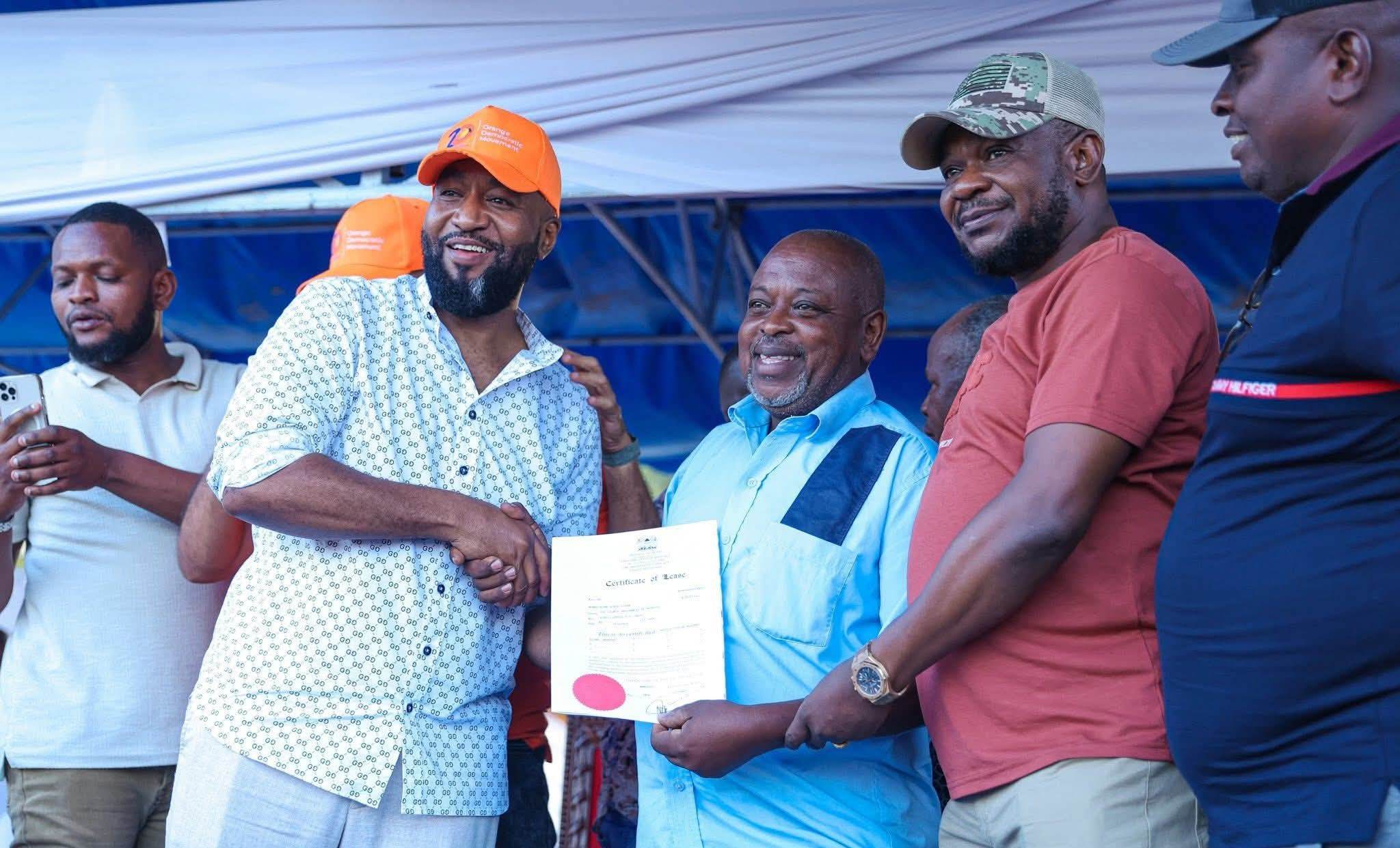 Jomvu MP Badi Twalib among 500 beneficiaries as Mombasa's Miritini squatters get title deeds