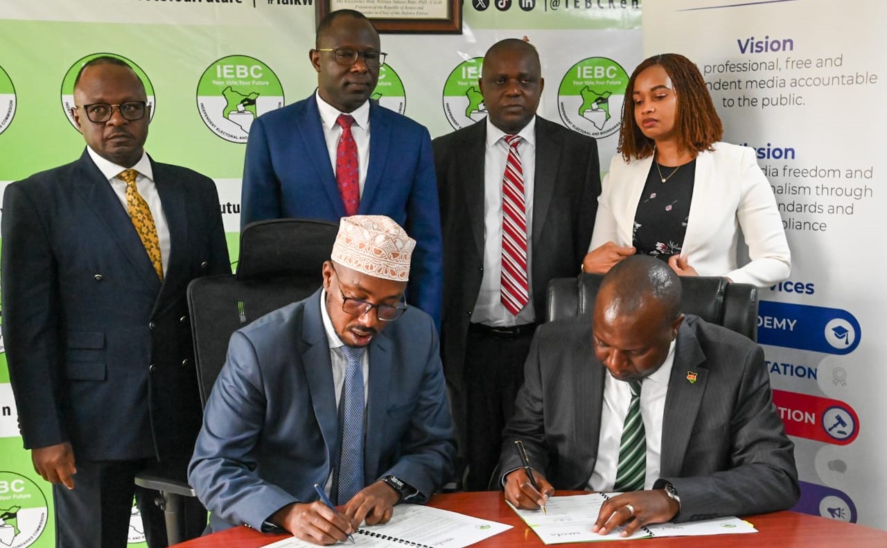 MCK, IEBC sign MoU to strengthen media oversight ahead of 2027 General Election